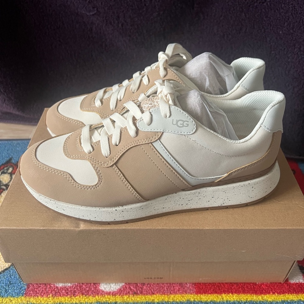 UGG Women’s Tan and White Sneakers